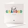 Best Grandad In The World Birthday Card, thumbnail 1 of 4