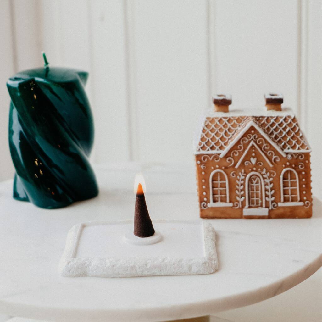 Gingerbread House Incense Cone Burner By Ajouter Store
