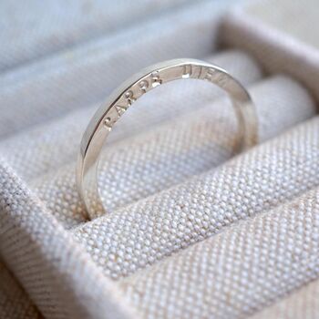 Personalised Hand Stamped Secret Message Ring, 6 of 12