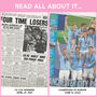 Manchester City Personalised Football Gift Man City Newspaper History Book, thumbnail 12 of 12