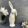 Large 43cm White Porcelain Floppy Ear Bunny Rabbit Gift, thumbnail 8 of 12
