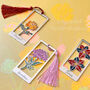 Birth Flower Hand Enamelled Bookmark With Engraved Name, thumbnail 8 of 12