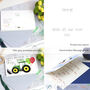 Personalised Green Tractor Age Birthday Card, thumbnail 5 of 5