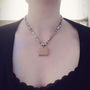 Peach Aventurine Shell Necklace, thumbnail 3 of 3