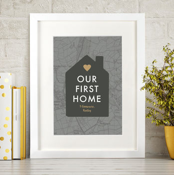 Home Sweet Home Personalised Map Print, 8 of 12