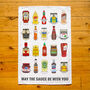 Funny Sauces Tea Towel, thumbnail 2 of 4