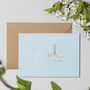 'Eid Mubarak' Pastel Blue Greeting Card, thumbnail 1 of 3