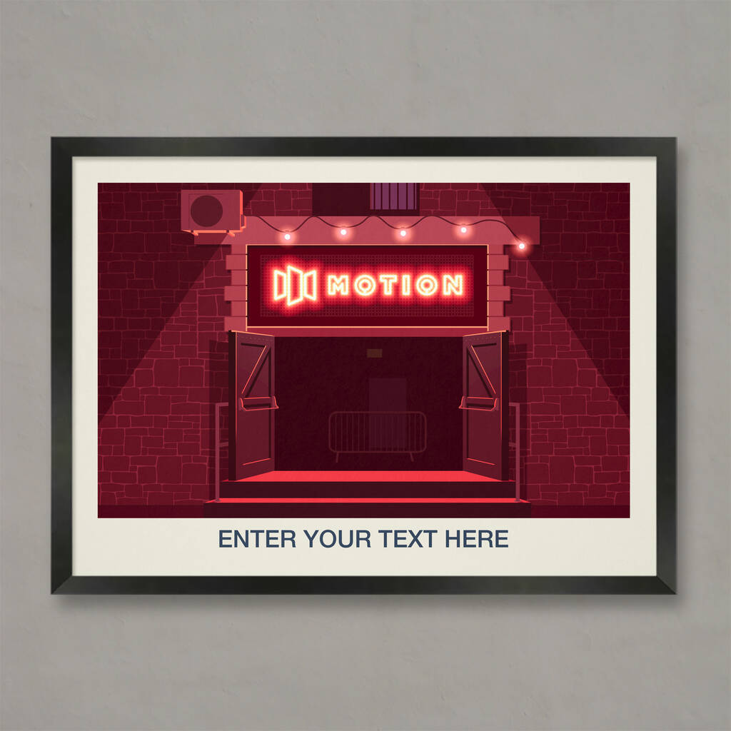 Personalised Motion Poster By Steve Ash illustration