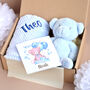 Personalised Blue Gift Set For Newborn, thumbnail 1 of 6