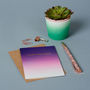 Purple Gradient Happy Birthday Card, thumbnail 1 of 2