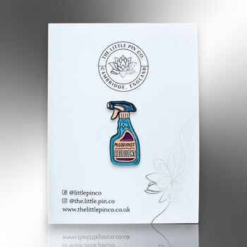 Misogynist Repellent Detergent Shaped Spray, Feminist Enamel Lapel Pin, 5 of 9