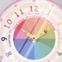 Personalised Crayon Tell The Time Childs Wall Clock, thumbnail 3 of 8
