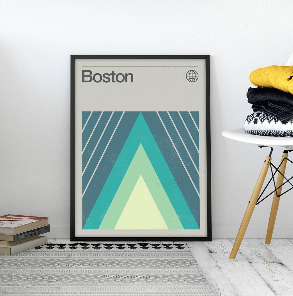 Boston City Travel Print, 1 of 4