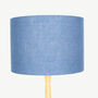 Linen Dusty Blue Lampshade, thumbnail 2 of 8