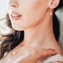Pearl Necklace And Earrings With Rose Gold Plated Star, thumbnail 1 of 7