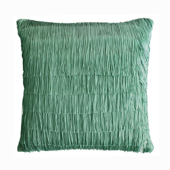 Velvet Tassel Cushion, 4 of 6