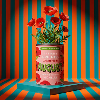 Personalised August Grow Your Own Flower Gift, 2 of 4