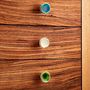 Ceramic Crackled Concave Gold Cupboard Door Knobs, thumbnail 1 of 11