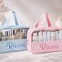 Personalised Embroidered Clear Panel Cosmetic Case, thumbnail 1 of 5