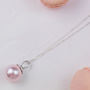 Pearl Pendant Necklace In Silver, thumbnail 7 of 8