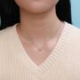 Tiny Planet Pendant Necklace In Sterling Silver, thumbnail 7 of 12