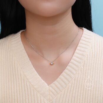 Tiny Planet Pendant Necklace In Sterling Silver, 7 of 12