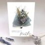 New Baby Dried Flower Bouquet Card, thumbnail 4 of 9