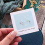 Friendship Star Pearl Sterling Silver Earrings, thumbnail 4 of 7