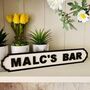 Pub / Bar Vintage Personalised Wooden Road Signs, thumbnail 4 of 11