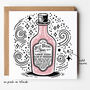 Best Friend Tonic Card – Funny Support/Thank You Card, thumbnail 1 of 6