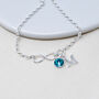 Personalised 925 Silver Birthstone Infinity Bracelet, thumbnail 2 of 5