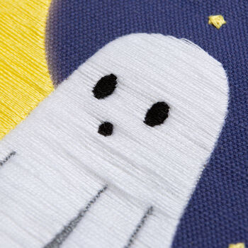 Ghost Halloween Embroidery Beginners Kit, 5 of 6