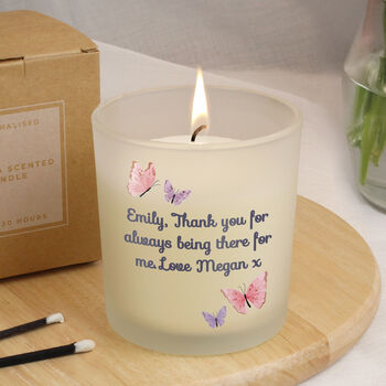 Personalised Butterfly Candle Birthday Gift, 5 of 5