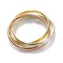 9ct Mixed Gold 2mm Russian Wedding Ring Size K S, thumbnail 4 of 5