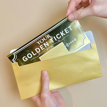 Personalised Golden Ticket Scratchable Gift Voucher, 4 of 9