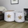 Set Of Luxury Gold Star Baskets, thumbnail 3 of 6
