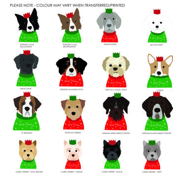 Personalised Dogs In Christmas Jumpers Wrapping Paper, 8 of 10