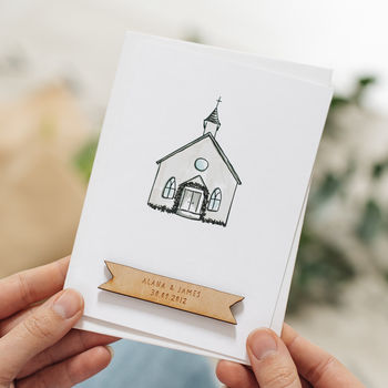 Personalised Wedding Church Card, 2 of 3