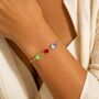 Personalised Create Your Own Family Oval Birthstones Bracelet, thumbnail 5 of 12