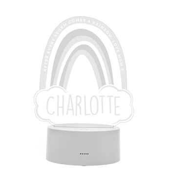 Personalised Rainbow LED Night Light, 4 of 12