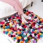 Pom Pom Rug Craft Kit With Wool, thumbnail 1 of 5