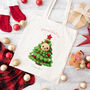 Personalised Knitted Christmas Tree Gift Storage Bag, thumbnail 1 of 2
