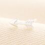 Sterling Silver Arrow Piercing Earring, thumbnail 1 of 2