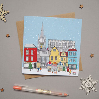 Norwich Skyline Christmas Card, 2 of 3