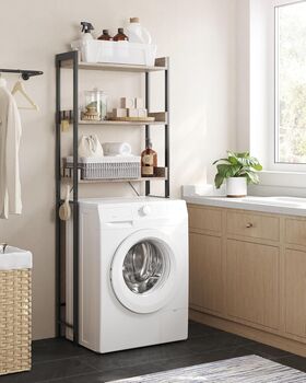 Toilet Shelf With Three Open Space Shelves, 5 of 10