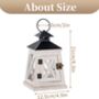 Candle Holder Decorative Lantern Distressed Wooden, thumbnail 8 of 9
