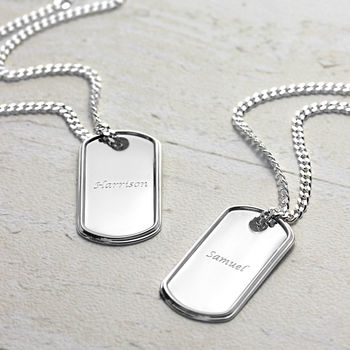Sterling Silver Dog Tag, 2 of 8