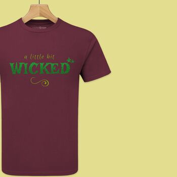 'A Little Bit Wicked' Glittery Teens/Adults T Shirt, 7 of 12