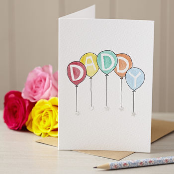 Personalised Handmade Birthday Balloons Card By Hannah Shelbourne ...