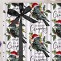Three Sheets Of Gothic Raven Christmas Wrapping Paper, thumbnail 1 of 2